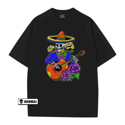 Mariachi Skull (Neon & Glow) (Oversized)