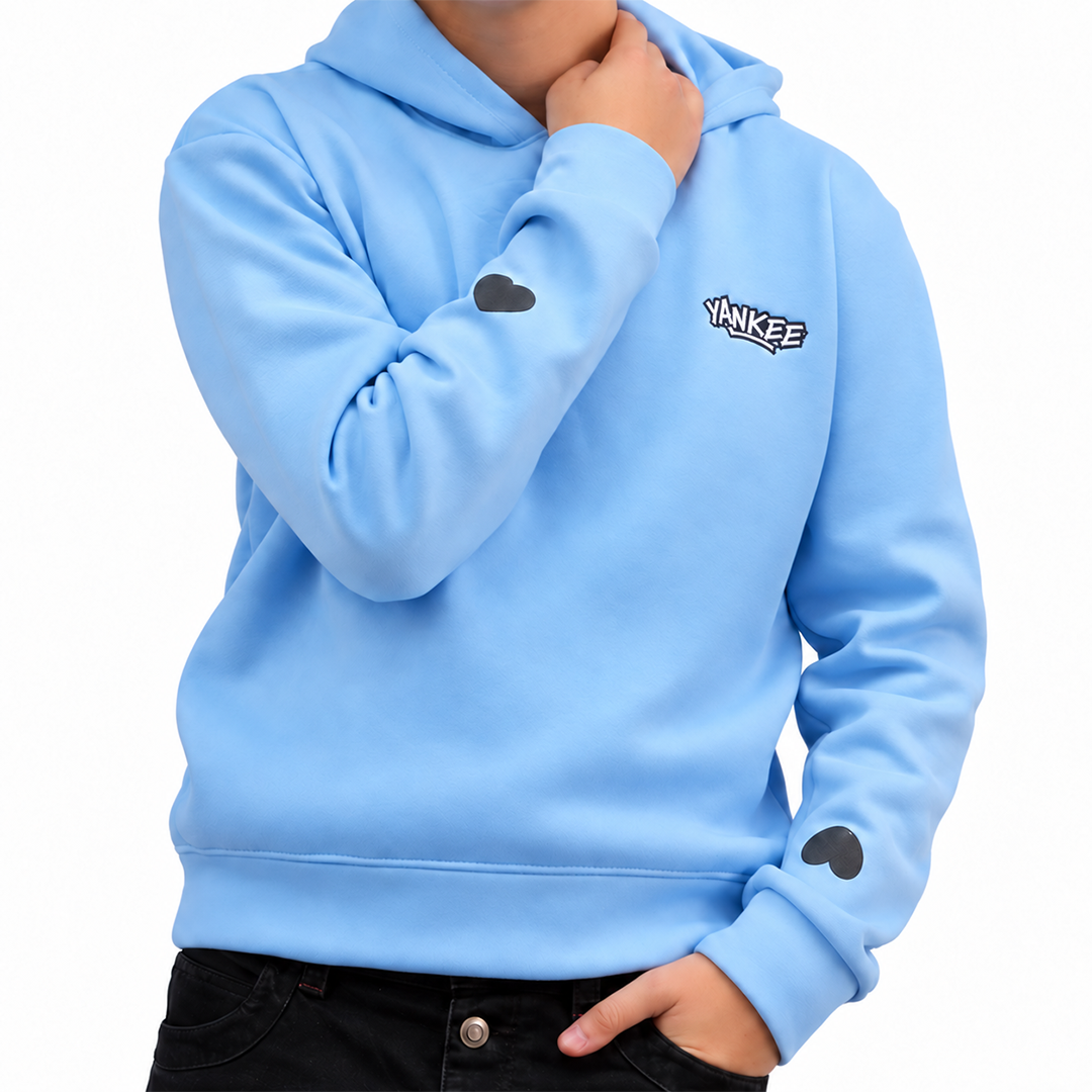 Live The Moment Hoodie Sky Blue  (Yankee)